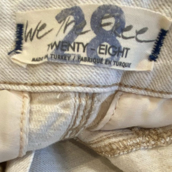 Free People We The Free City of Lights High Rise Linen Blend Jeans - Picture 8 of 11